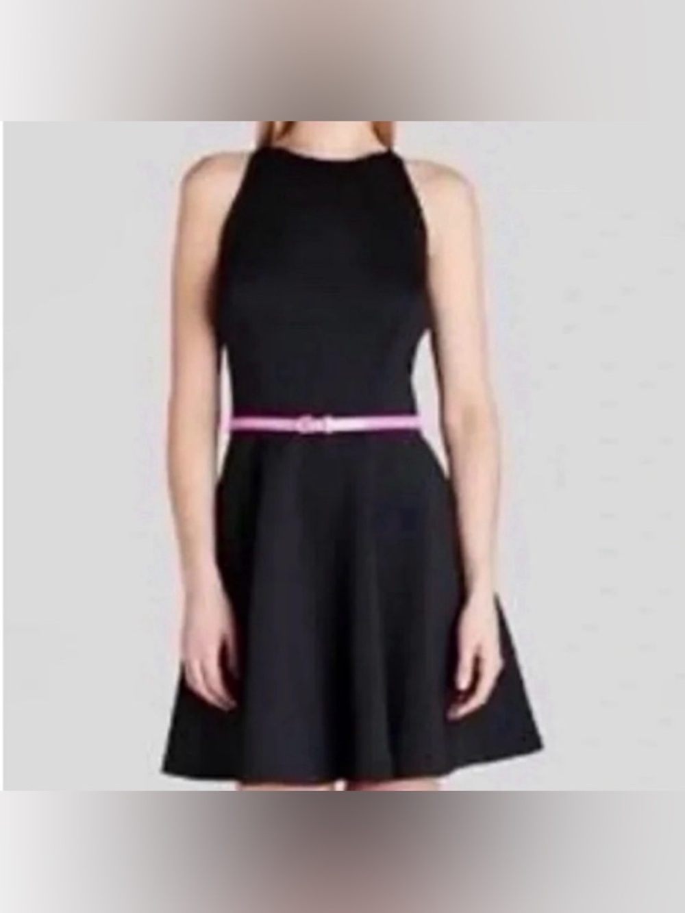 Ted Baker London Preeny Skater Dress in Black 4 
sleeveless full skirted dress